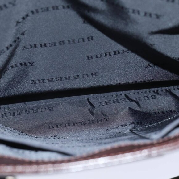 BURBERRY Nova Check Hand Bag Canvas Beige Auth ep4500 - Picture 12 of 16